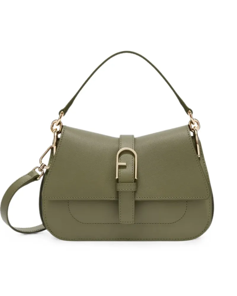Furla Mini Flow Tote Bag mit Arch-Schnalle - Grün Grün