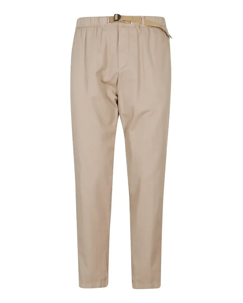 PLAN C belted elasticated-waistband trousers - Nude Nude