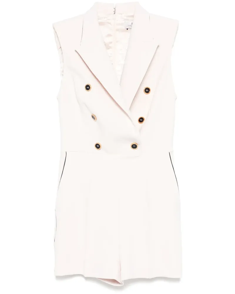 Elisabetta Franchi Doppelreihiger Playsuit - Nude Nude