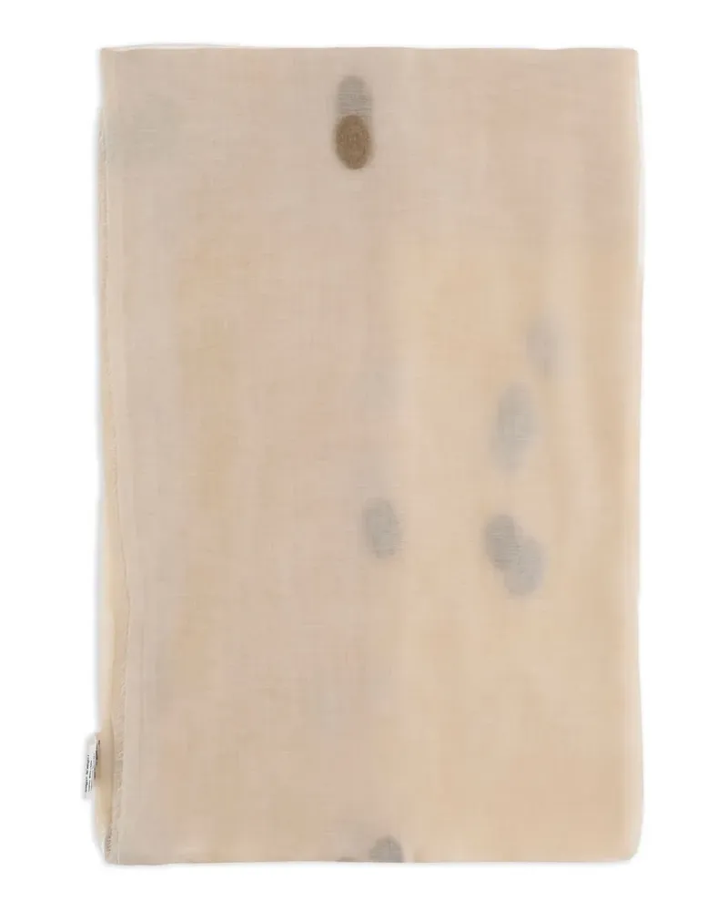 Faliero Sarti Schal mit Polka Dots - Nude Nude