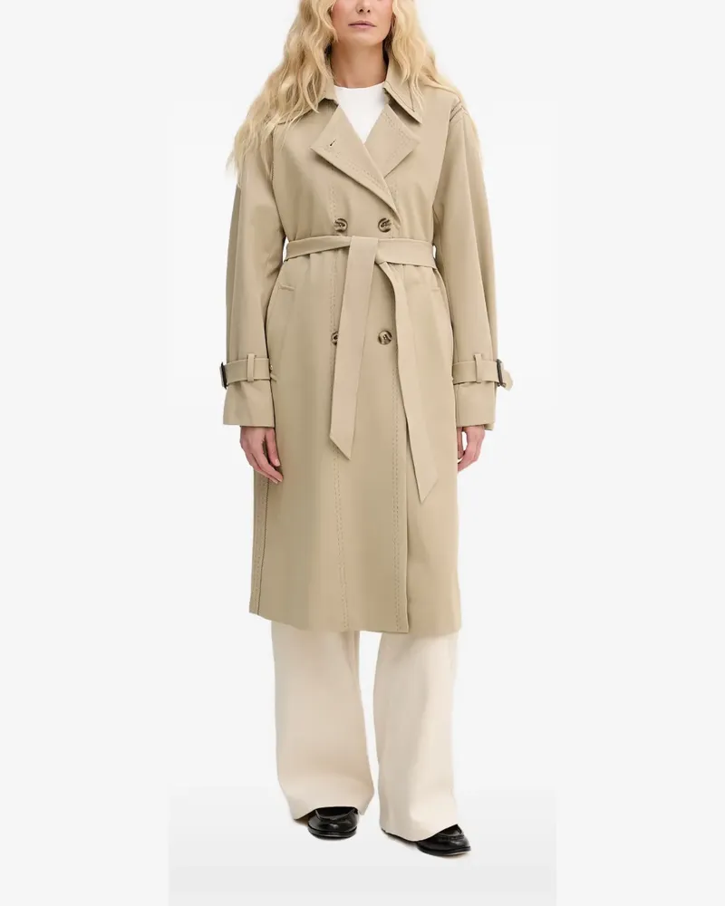 Mos Mosh MMScout Zani contrast-stitched coat - Nude Nude