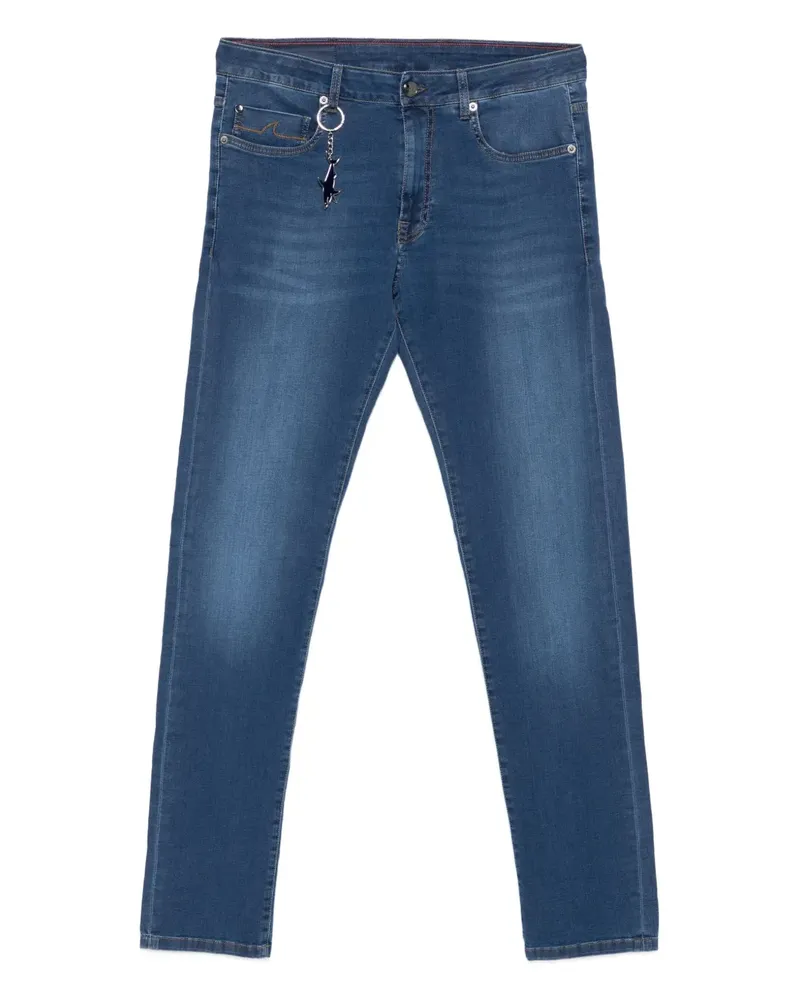 Paul & Shark Jeans mit Hai-Schlüsselanhänger - Blau Blau