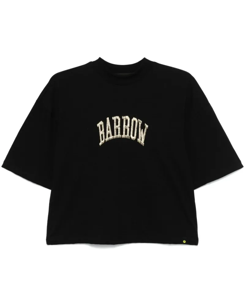 BARROW T-Shirt mit Logo-Stickerei Schwarz