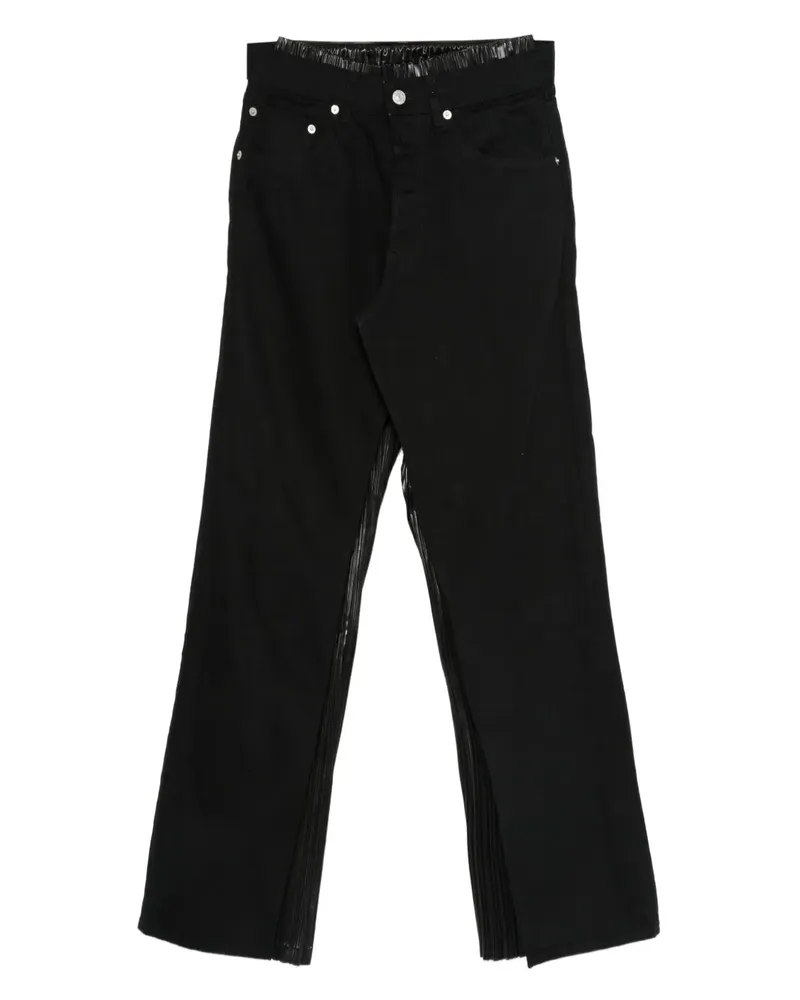 Junya Watanabe Hose mit Falteneinsatz - Schwarz Schwarz