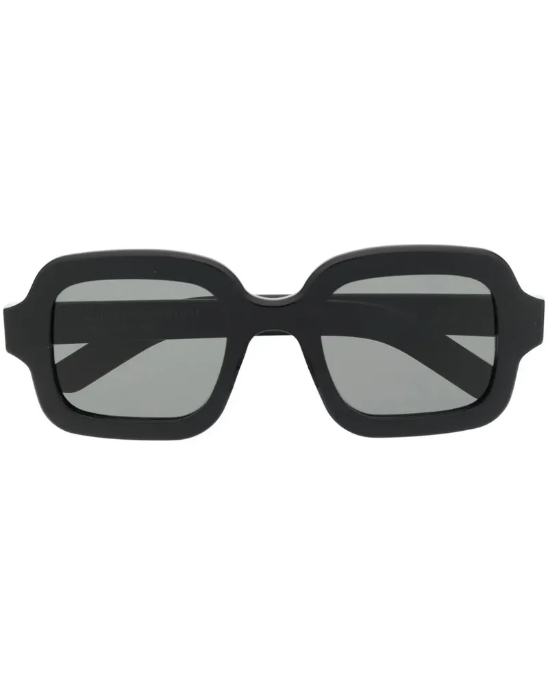 RETROSUPERFUTURE Eckige Benz Sonnenbrille - Schwarz Schwarz