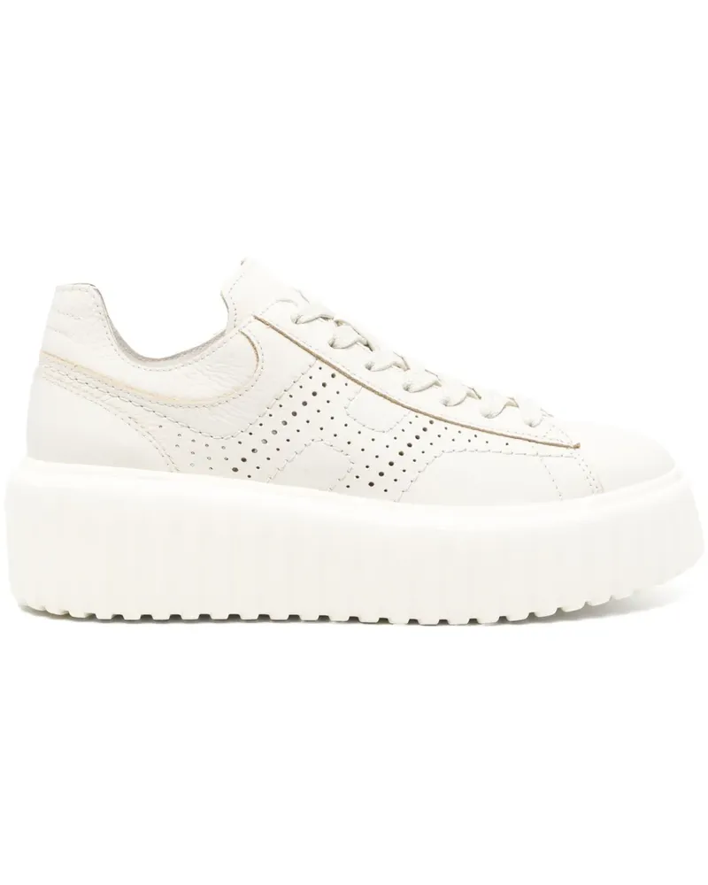 Hogan H-Stripes Sneakers - Nude Nude
