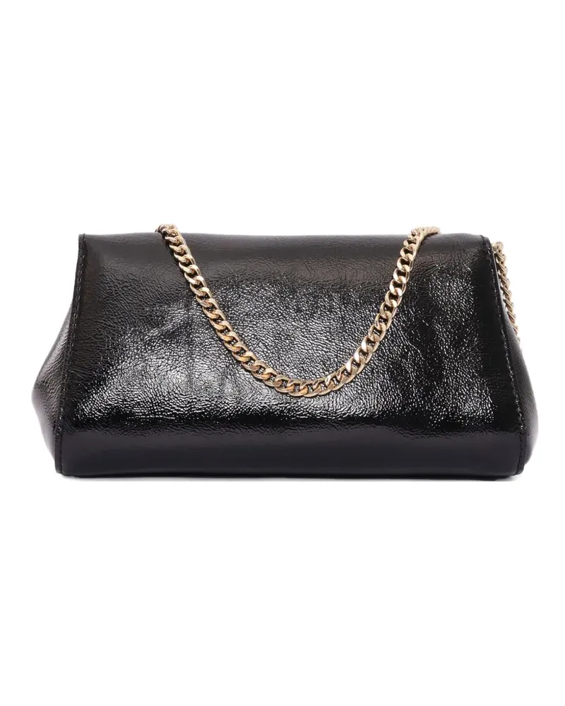 Orciani Gossip logo leather clutch bag - Schwarz Schwarz