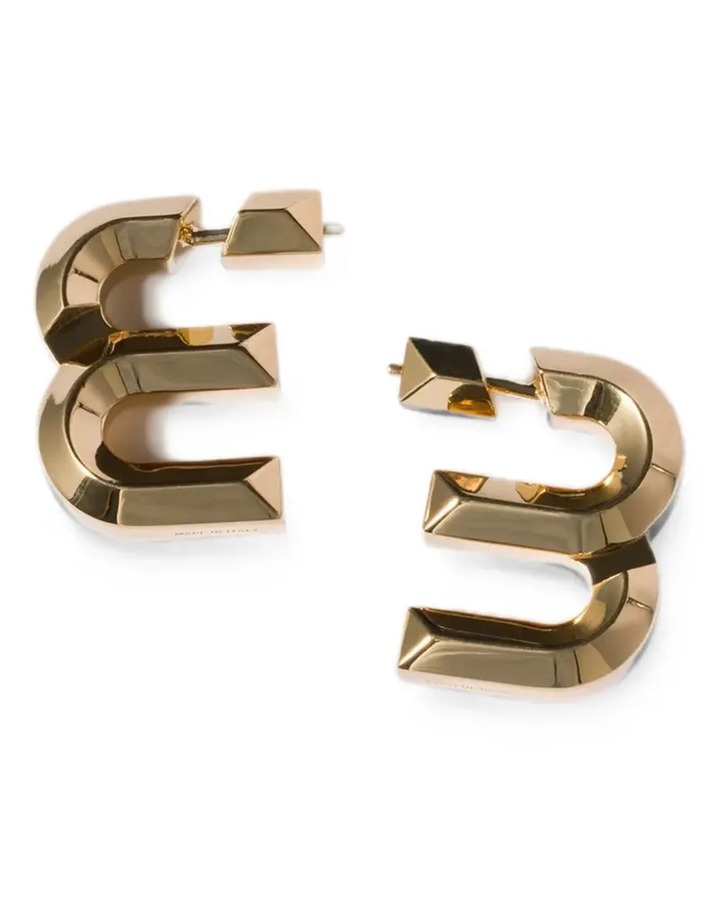 Miu Miu metal earrings - Gold Gold