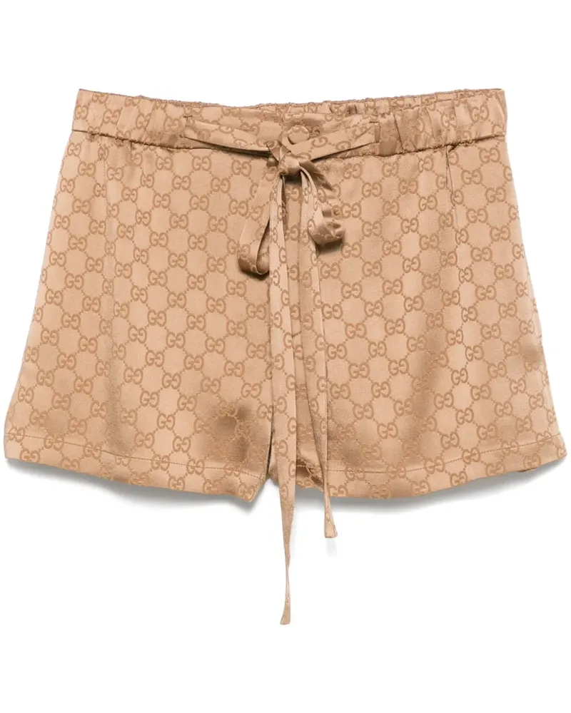 Gucci GG Shorts aus Satin - Braun Braun