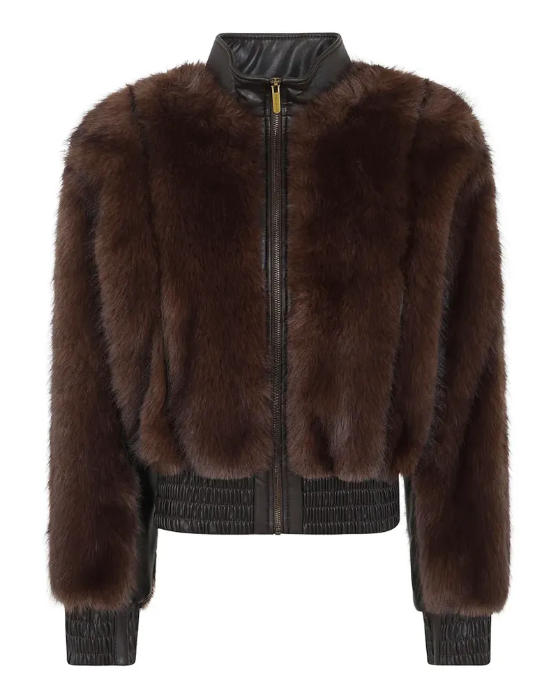 Zimmermann Valiant Jacke mit Faux Fur - Braun Braun