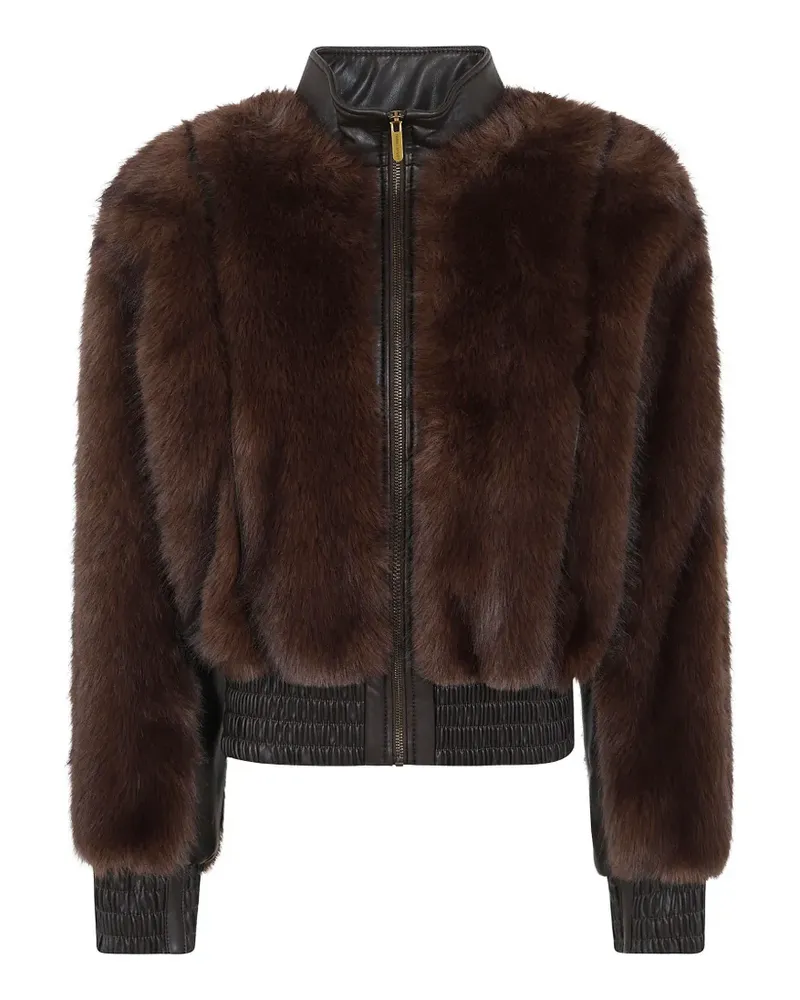 Zimmermann Valiant Jacke mit Faux Fur - Braun Braun