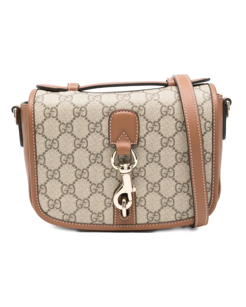 Gucci Schultertasche mit GG - Nude Nude