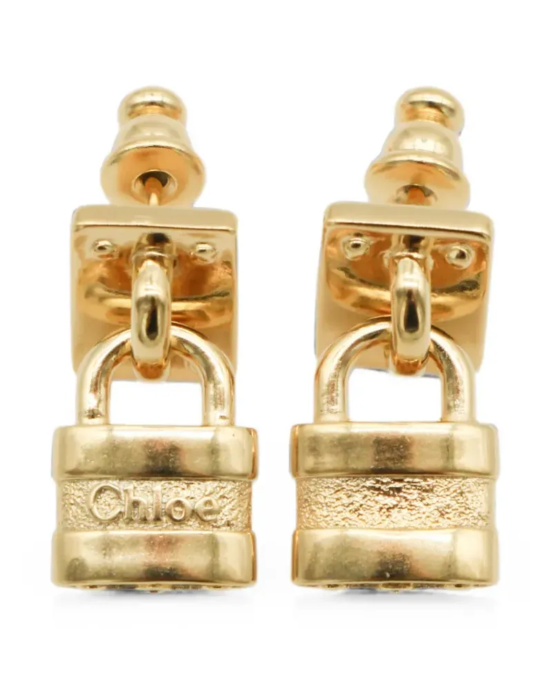 Chloé padlock-detail earrings - Gold Gold