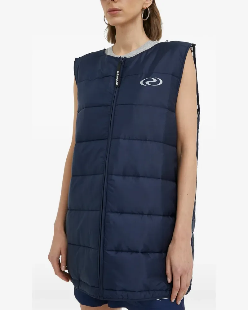 Résumé hooded buttoned coat - Blau Blau