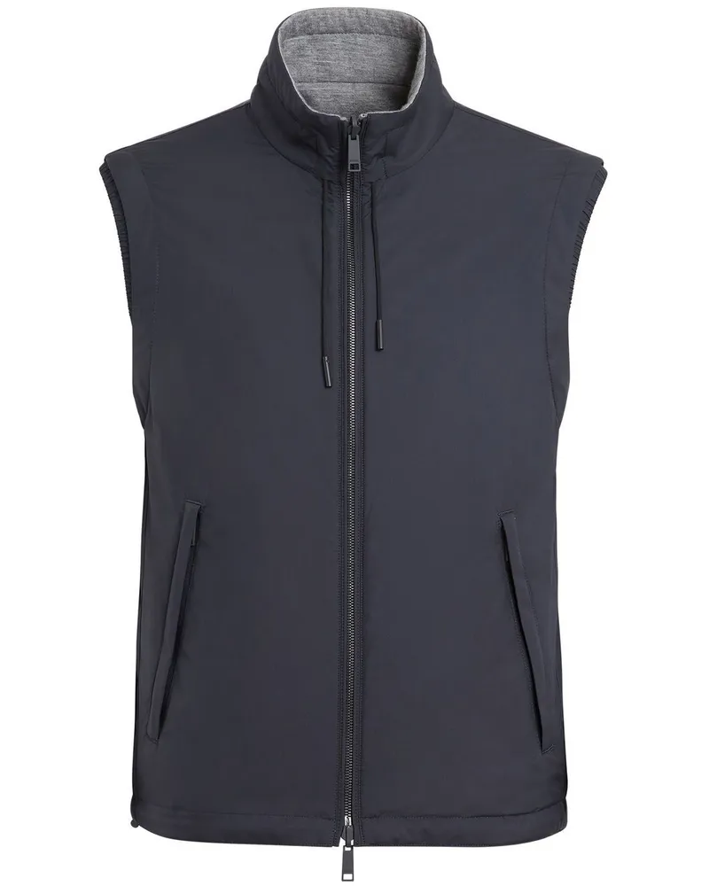 Ermenegildo Zegna Wendbare Zephyr Weste - Blau Blau