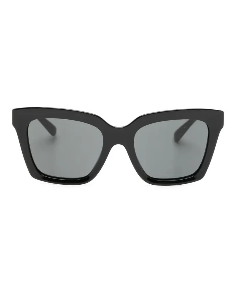 Dolce & Gabbana logo-plaque square-frame sunglasses - Schwarz Schwarz