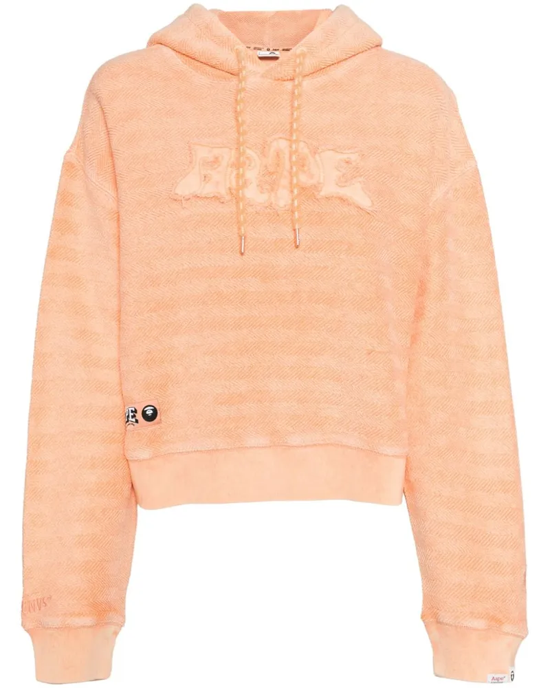 BAPE Hoodie mit Logo-Verzierung - Orange Orange