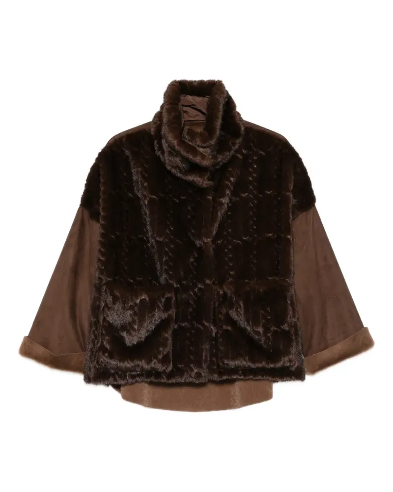 Collection Privée? Parka mit Einsätzen - Braun Braun