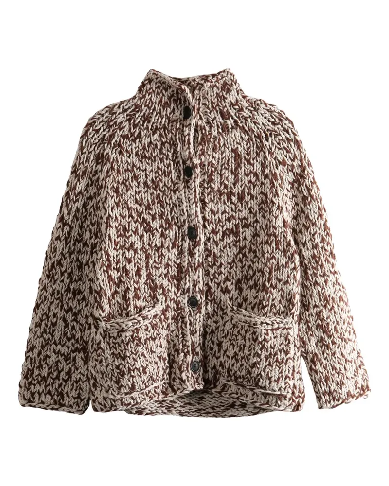 Casey Casey patch-pocket button cardigan - Braun Braun