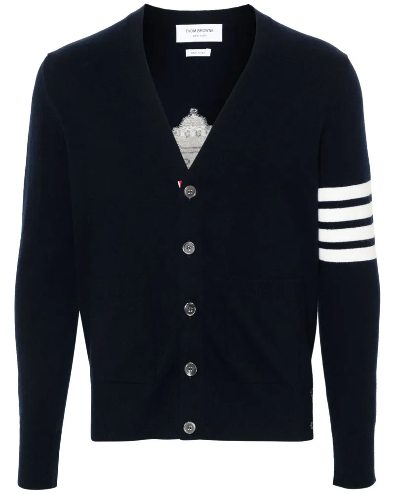 Thom Browne Cardigan aus Schurwolle - Blau Blau