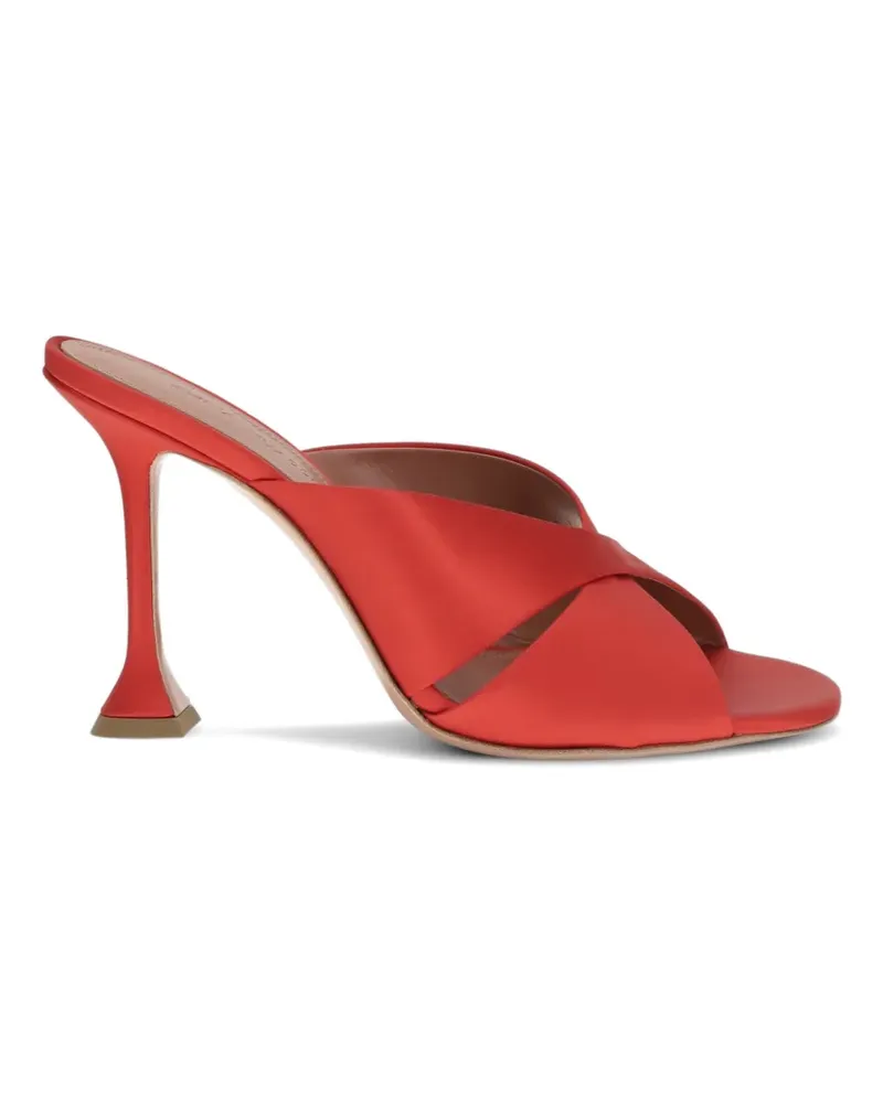Amina Muaddi Salma crossover-strap sandals - Rot Rot
