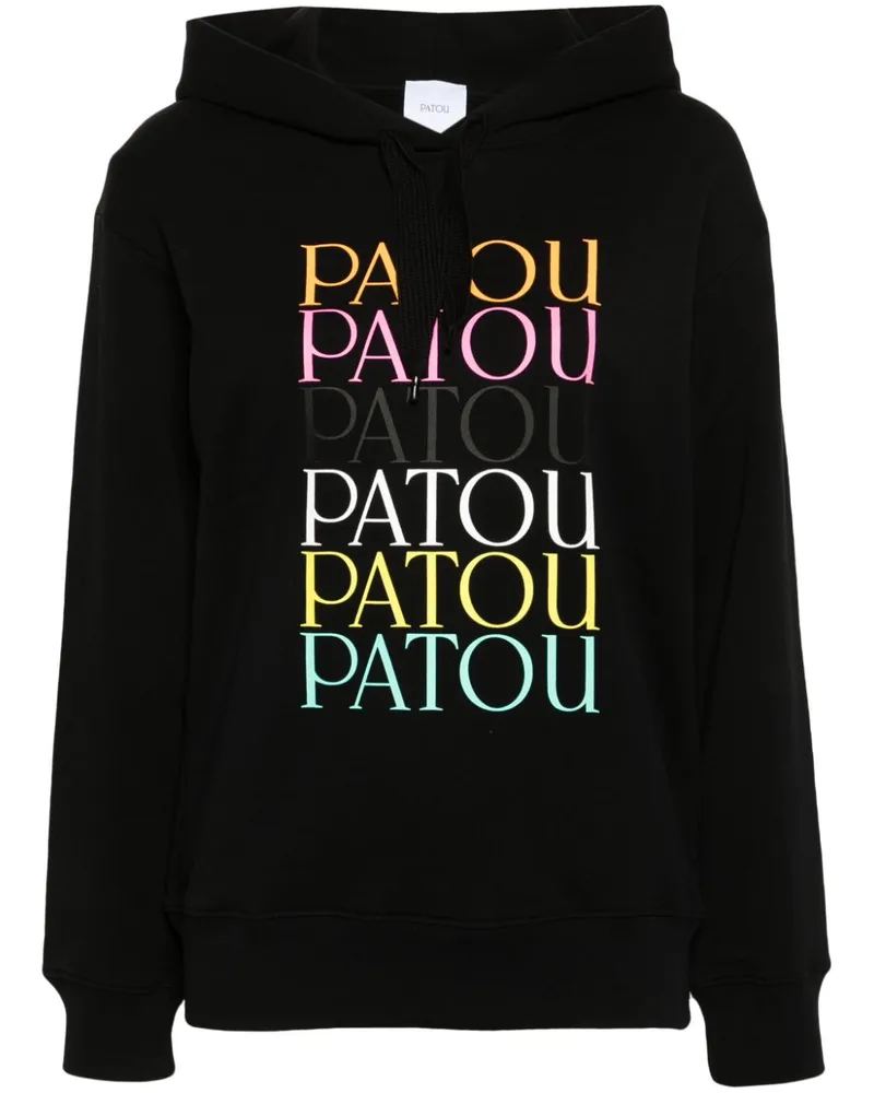 Patou Hoodie mit Logo-Print - Schwarz Schwarz