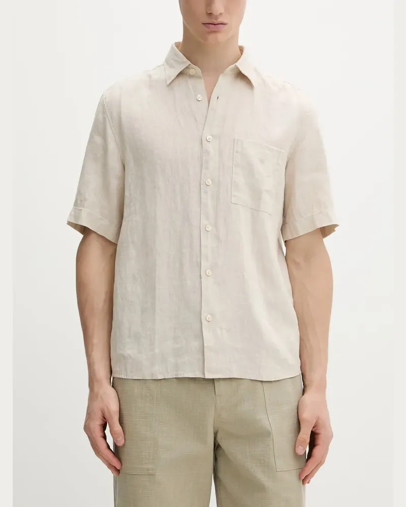 Marc O'Polo short-sleeve chest-pocket shirt - Nude Nude