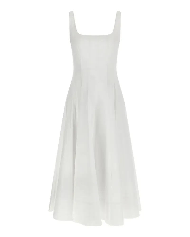 STAUD Wells Kleid - Weiß Weiß