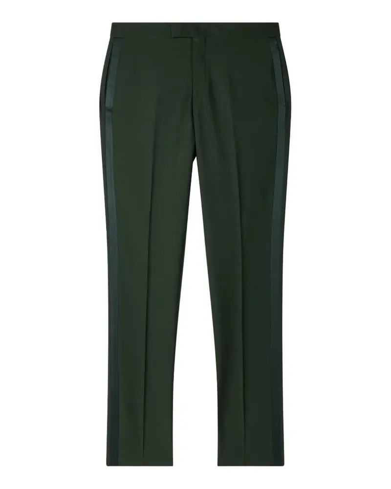 Paul Smith satin-stripe tailored trousers - Grün Grün