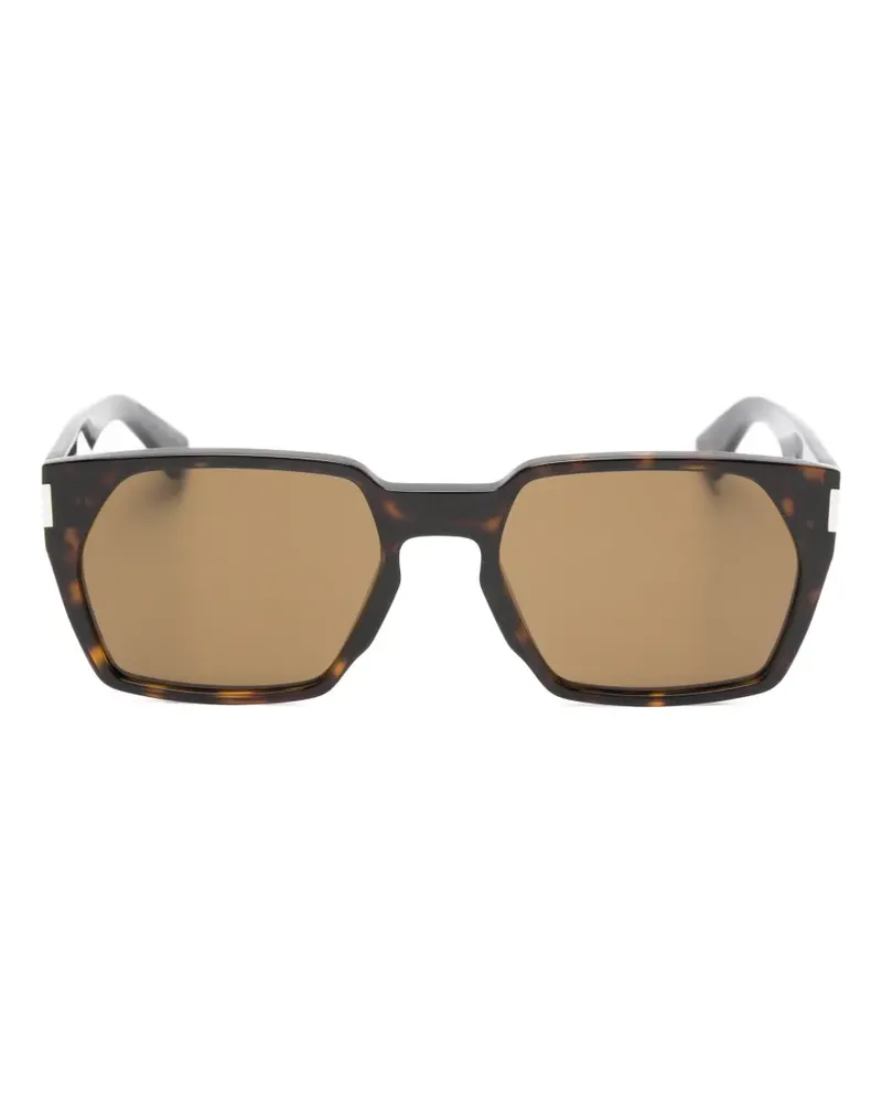 Saint Laurent SL 894 geometric-frame sunglasses - Braun Braun