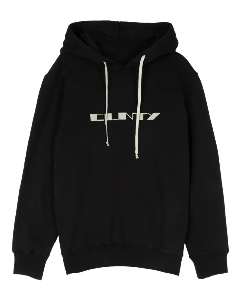 DRKSHDW by Rick Owens Hoodie mit Schriftzug - Schwarz Schwarz