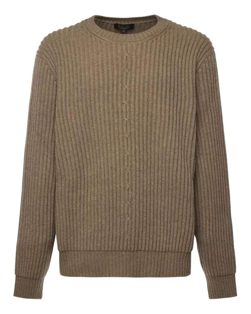 Loro Piana rib-knit crew-neck sweater - Braun Braun
