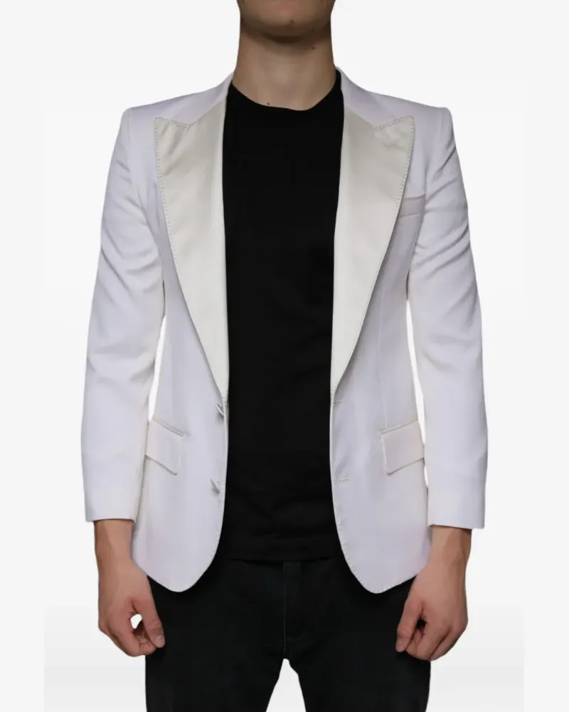 Dolce & Gabbana Sakko mit steigendem Revers - Weiß Weiß