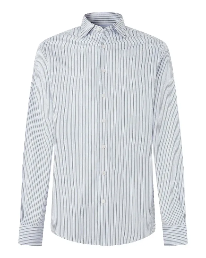 Hackett Interline Pimlico Hemd mit Streifen - Blau Blau