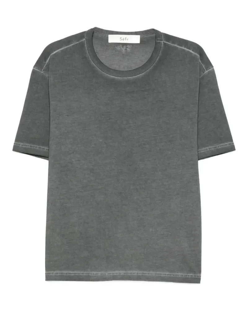 Séfr T-Shirt mit Rundhalsausschnitt - Grau Grau