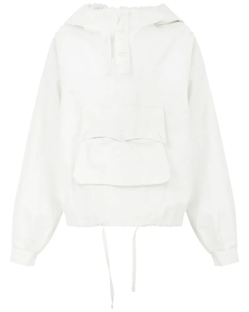 Maison Margiela Jacke mit lockerer Kapuze - Weiß Weiß
