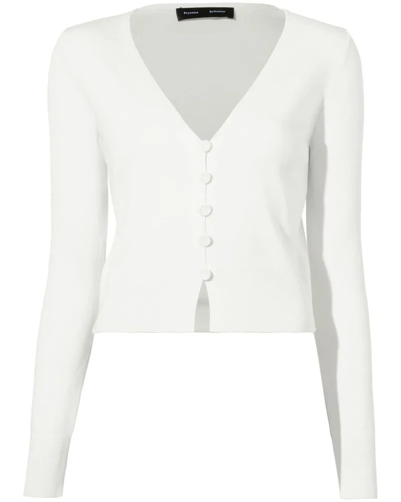 Proenza Schouler Addie Cardigan - Weiß Weiß