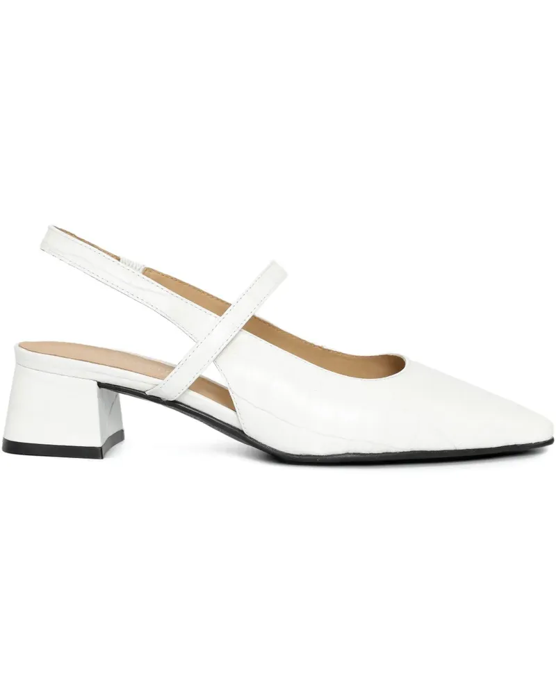 Sarah Chofakian Studio 162 slingback pumps - Weiß Weiß