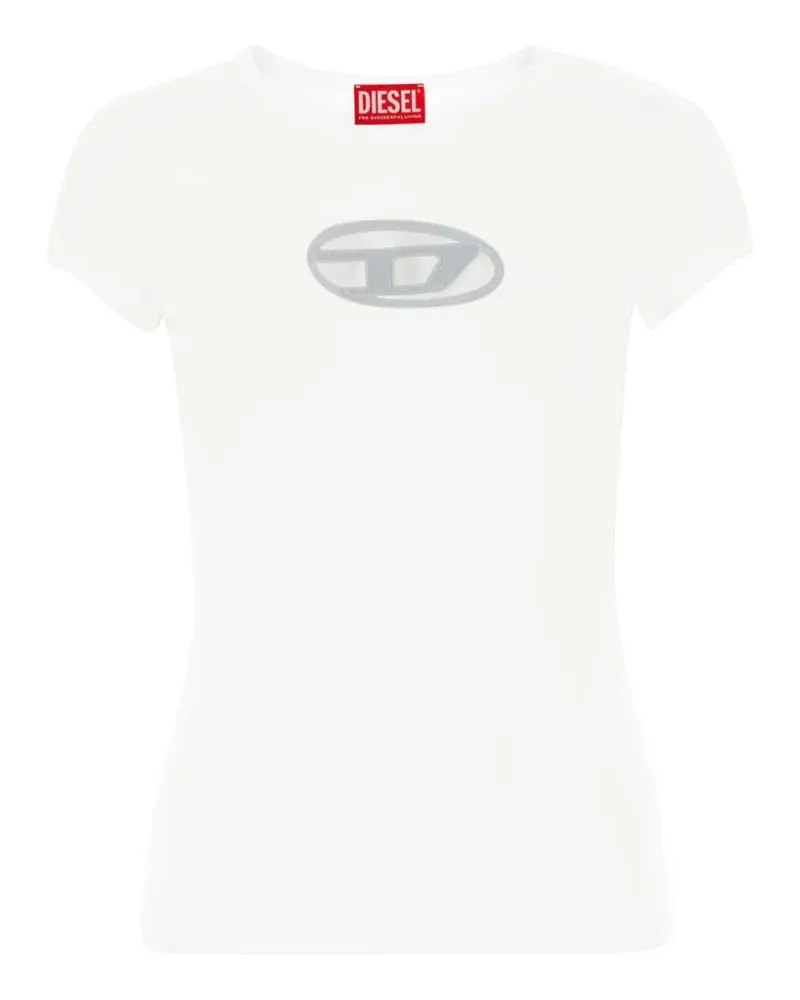 Diesel T-Angie logo cut-out T-shirt - Weiß Weiß