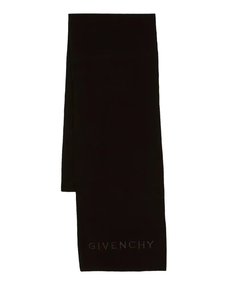 Givenchy Schal mit Logo-Stickerei - Braun Braun