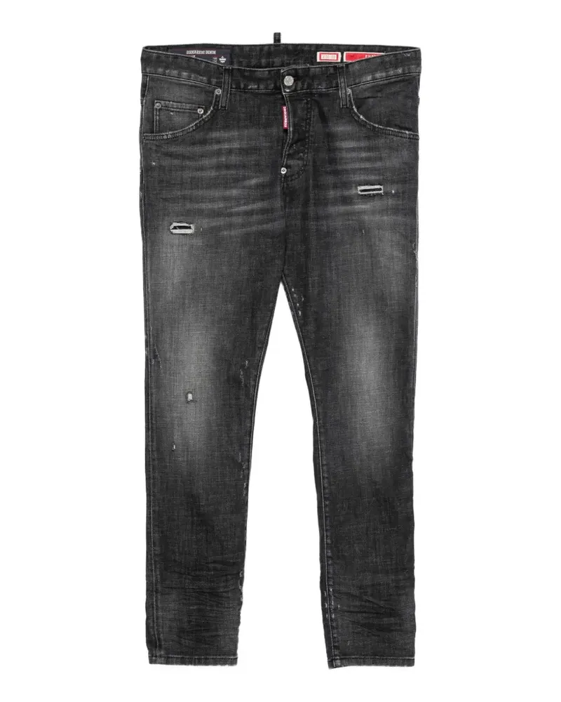 Dsquared2 distressed faded-effect jeans - Schwarz Schwarz