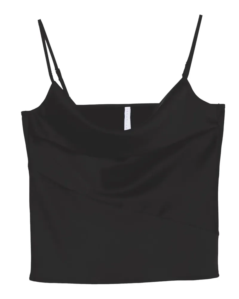 IMPERIAL cowl-neck top - Schwarz Schwarz