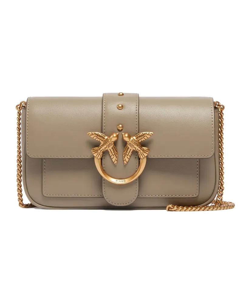 Pinko Mini-Tasche aus Leder - Nude Nude