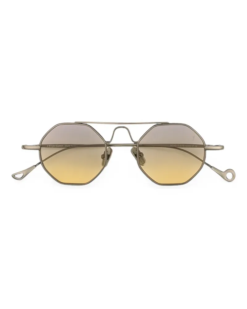 Eyepetizer Soho geometric-frame sunglasses - Gold Gold