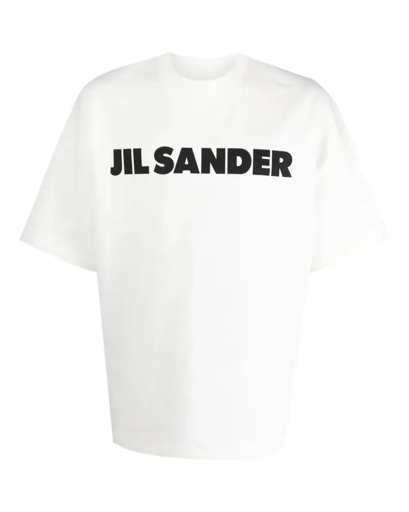Jil Sander T-Shirt mit Logo-Print - Weiß Weiß
