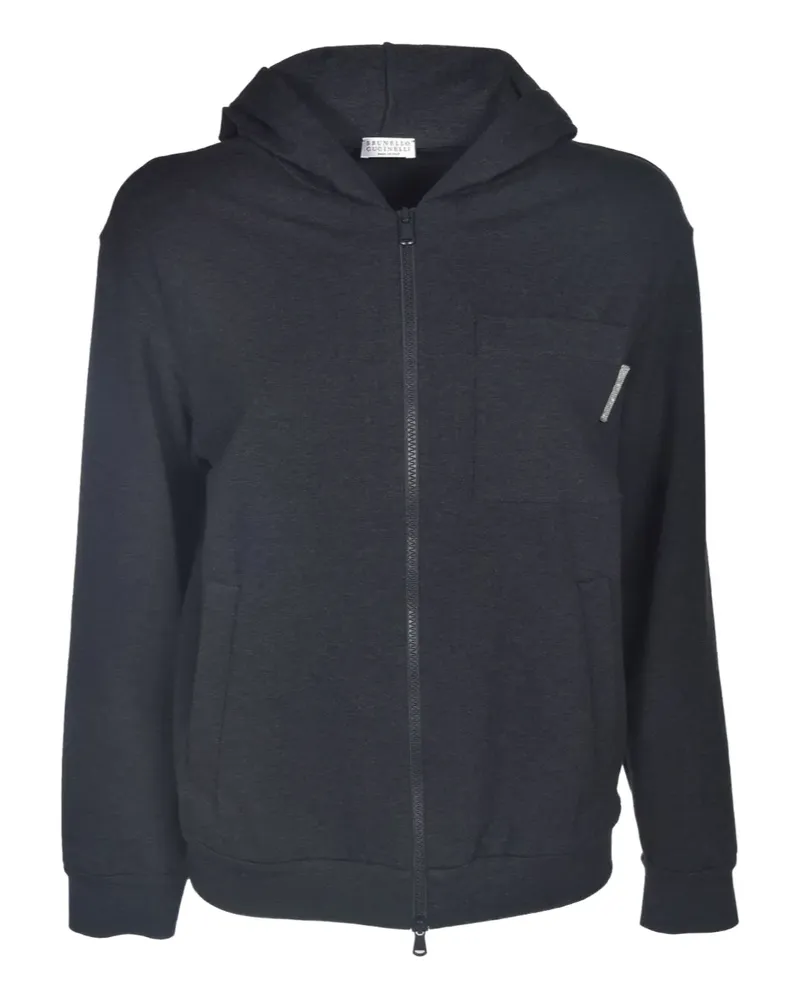Brunello Cucinelli Hoodie mit Monili-Detail - Grau Grau