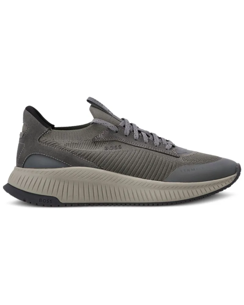 HUGO BOSS Sneakers aus Wildleder - Grau Grau