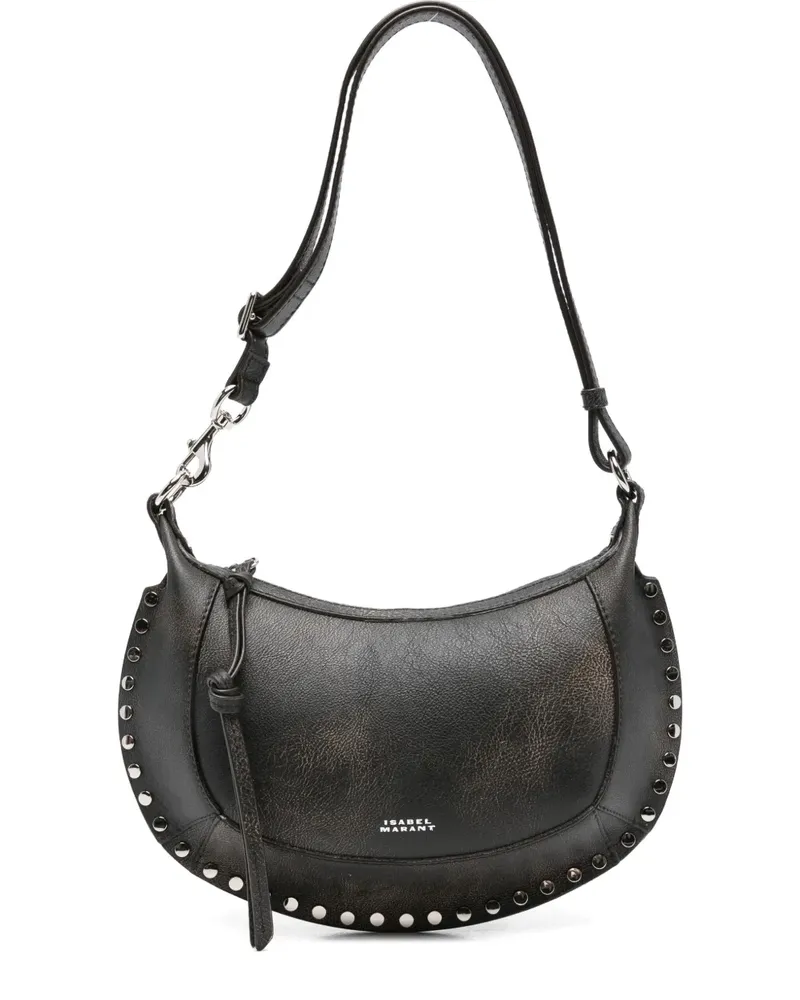 Isabel Marant Oskan Moon Schultertasche mit Nieten - Braun Braun