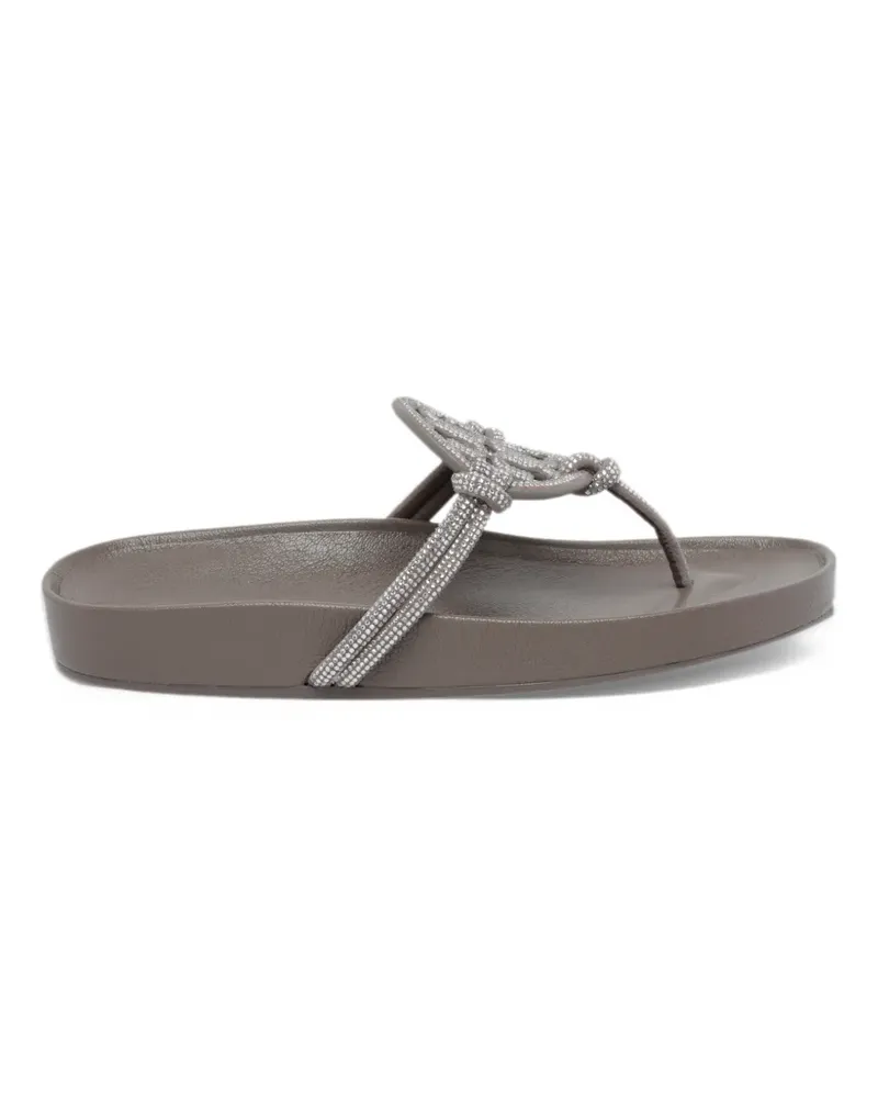 Tory Burch Miller Sandalen mit Knoten - Grau Grau
