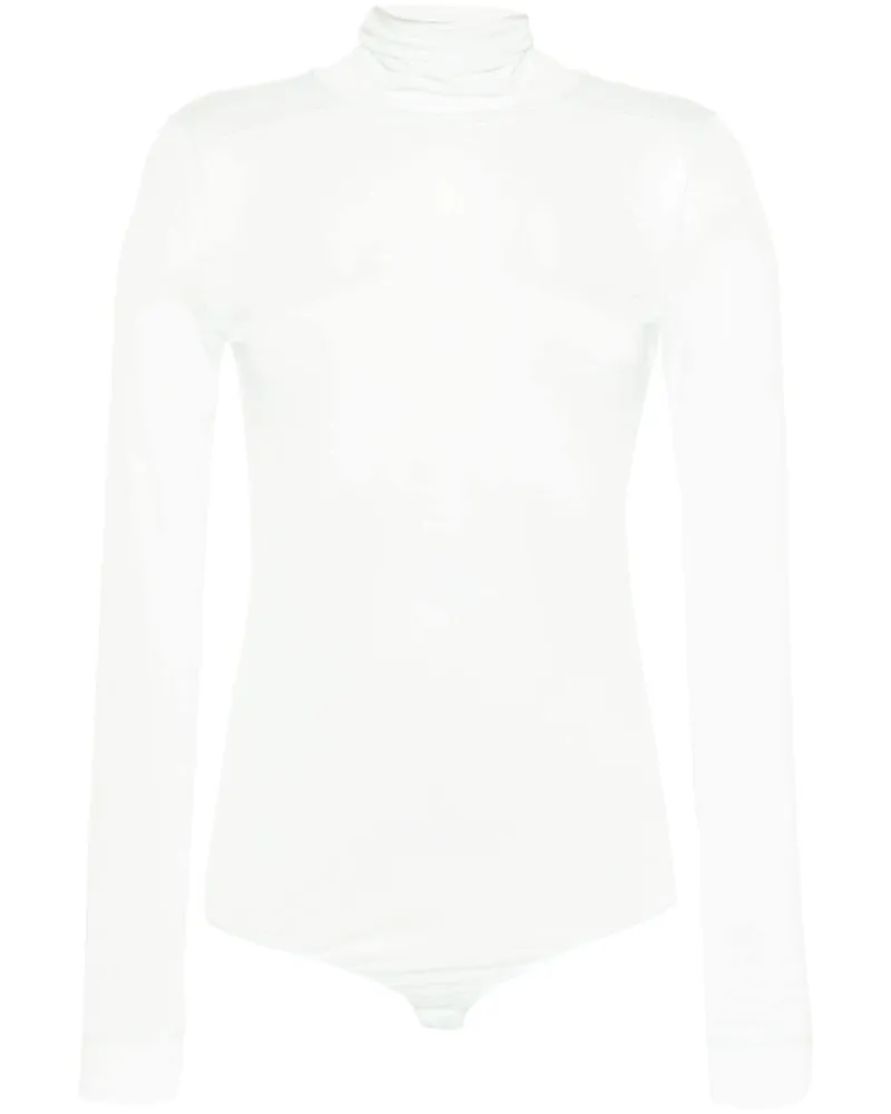 Maison Margiela Transparenter Body mit Ziernähten - Grün Grün